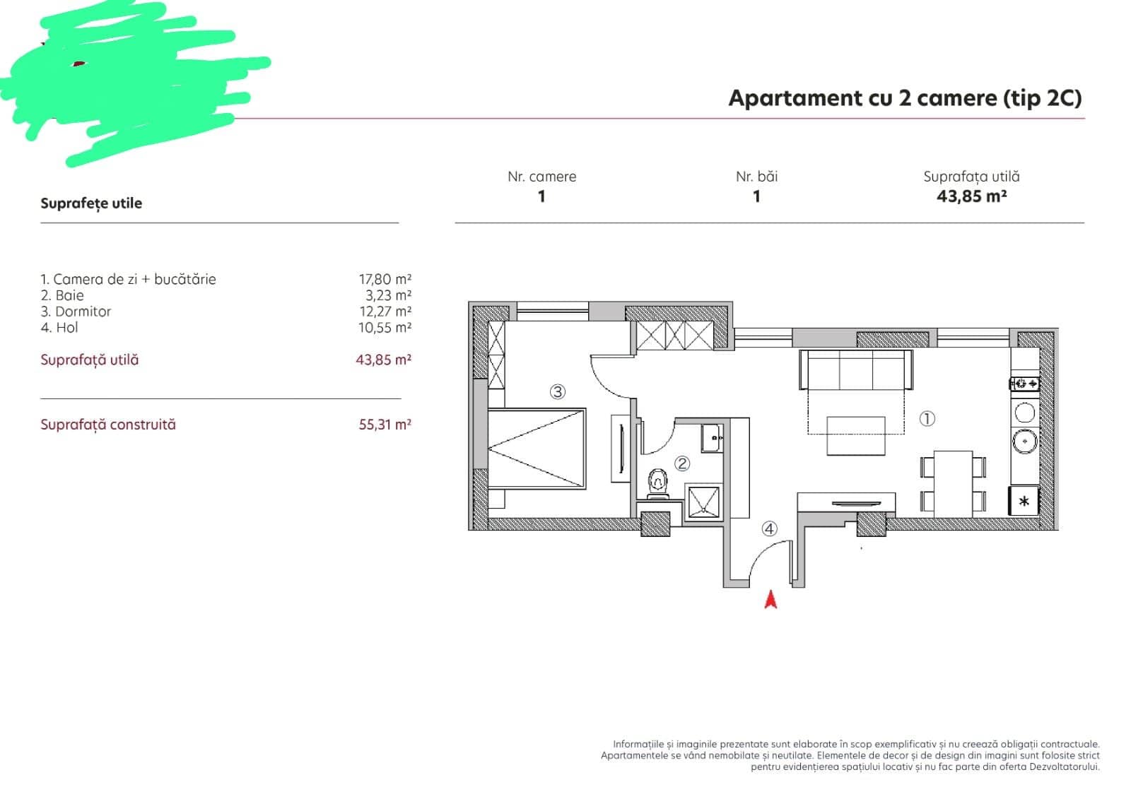 Apartament de lux zona Traian Unirii - se accepta credit si rata la dezvoltãtor. — fotografia 9 din 9