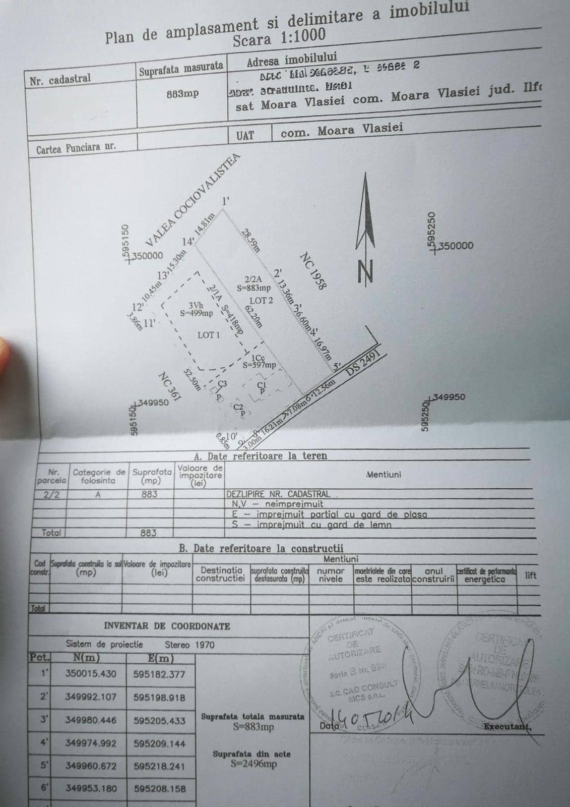 Teren intravilan Moara Vlasiei – deschidere directă la lac | 883 mp | Utilități — fotografia 4 din 10