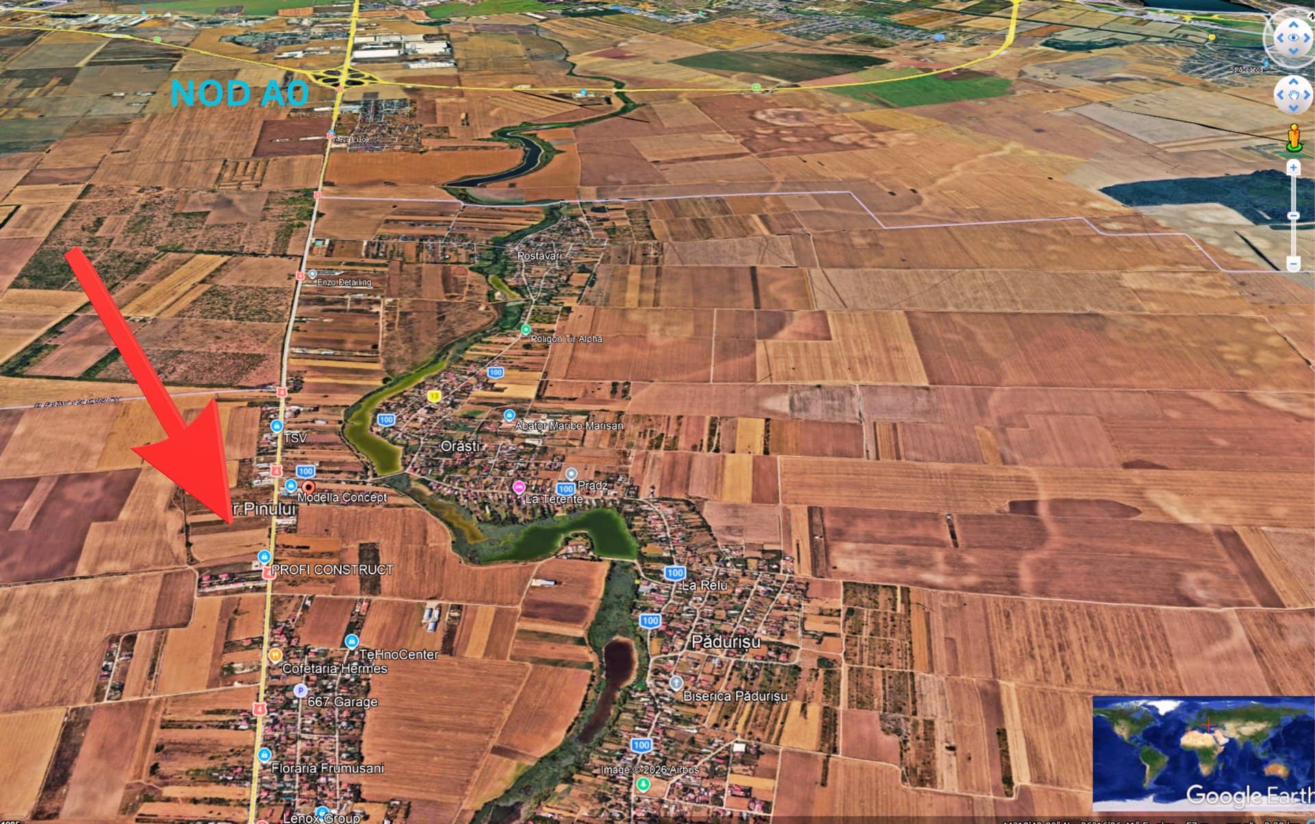 Lot casa Frumusani 500 mp – Orasti. Locatie exceptionala! — fotografia 1 din 3