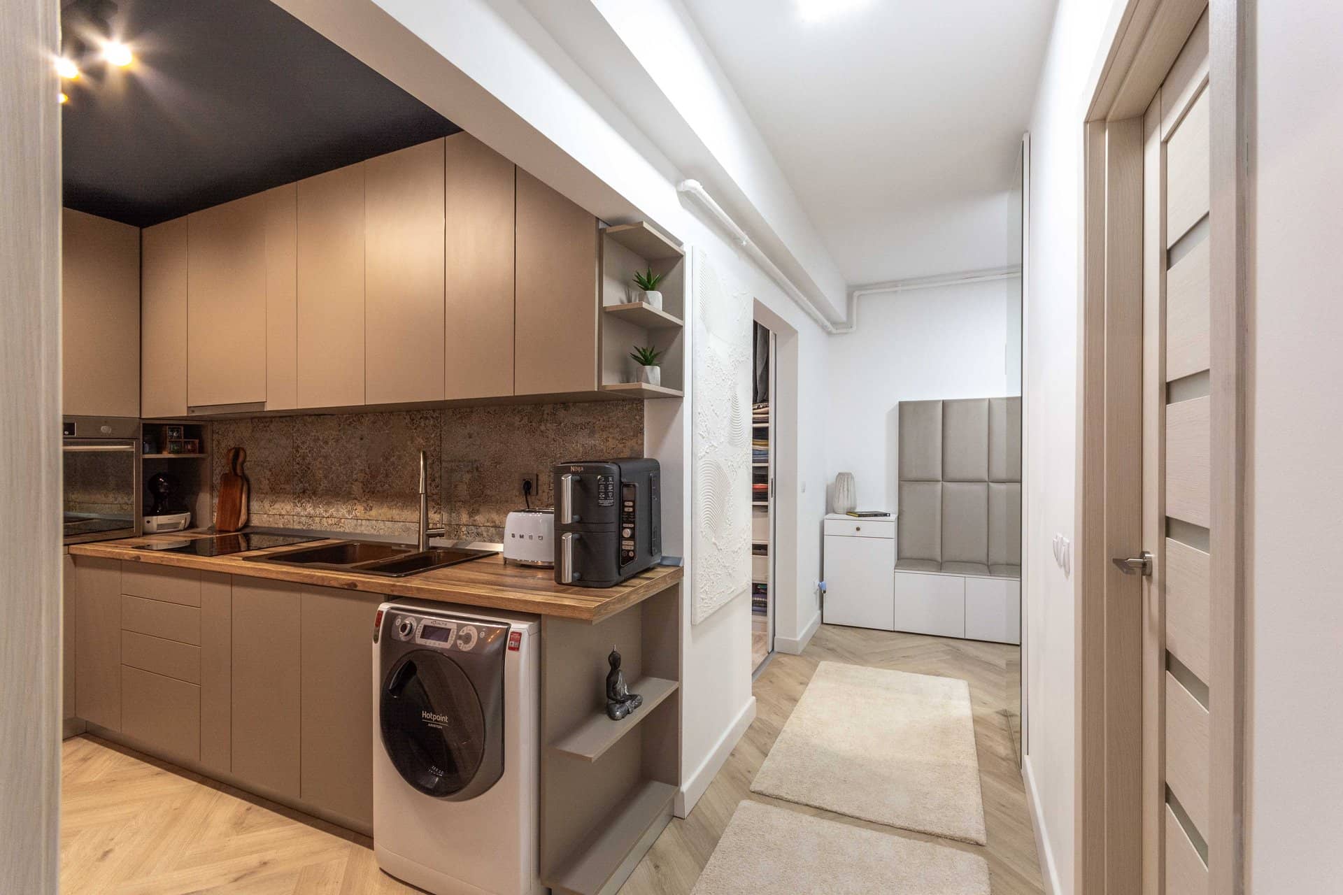 Bucureștii Noi, Chitila, Ap. 3 camere de vanzare, 13 Min Metrou Jiului, Renovat Lux, demisol — fotografia 7 din 19