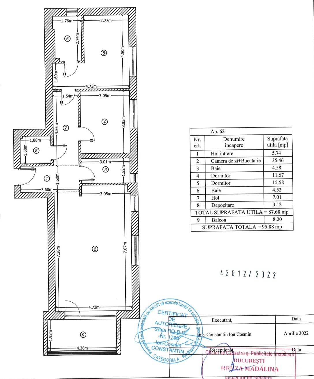 Apartament 3 camere LUXURIA RESIDENCE - zona DOMENII, parcare inclusă — fotografia 16 din 16