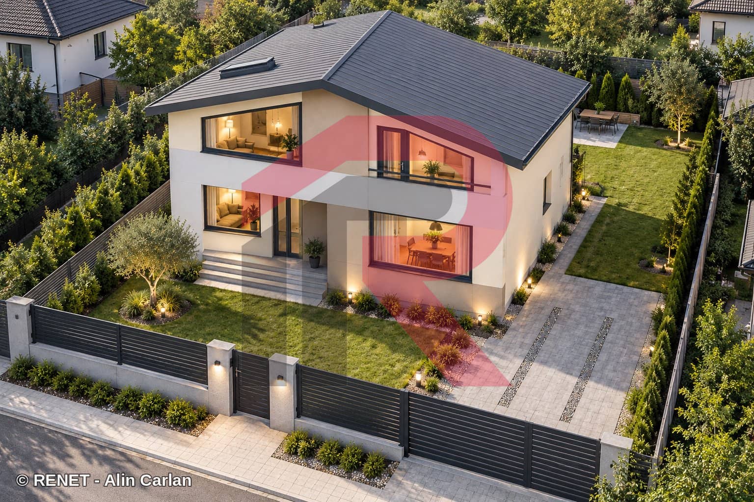 CASĂ CONTEMPORANĂ CU AUTONOMIE ENERGETICĂ RIDICATĂ - TUNARI - FINALIZARE OCTOMBRIE 2026 — fotografia 2 din 9