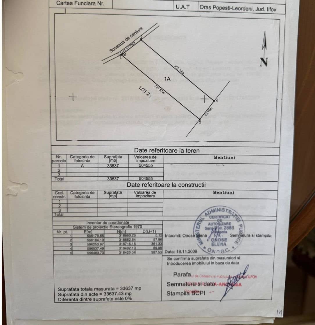 Teren 33.637 mp cu deschidere 88 m la Centura, zonă mixtă – Popești-Leordeni — fotografia 6 din 6