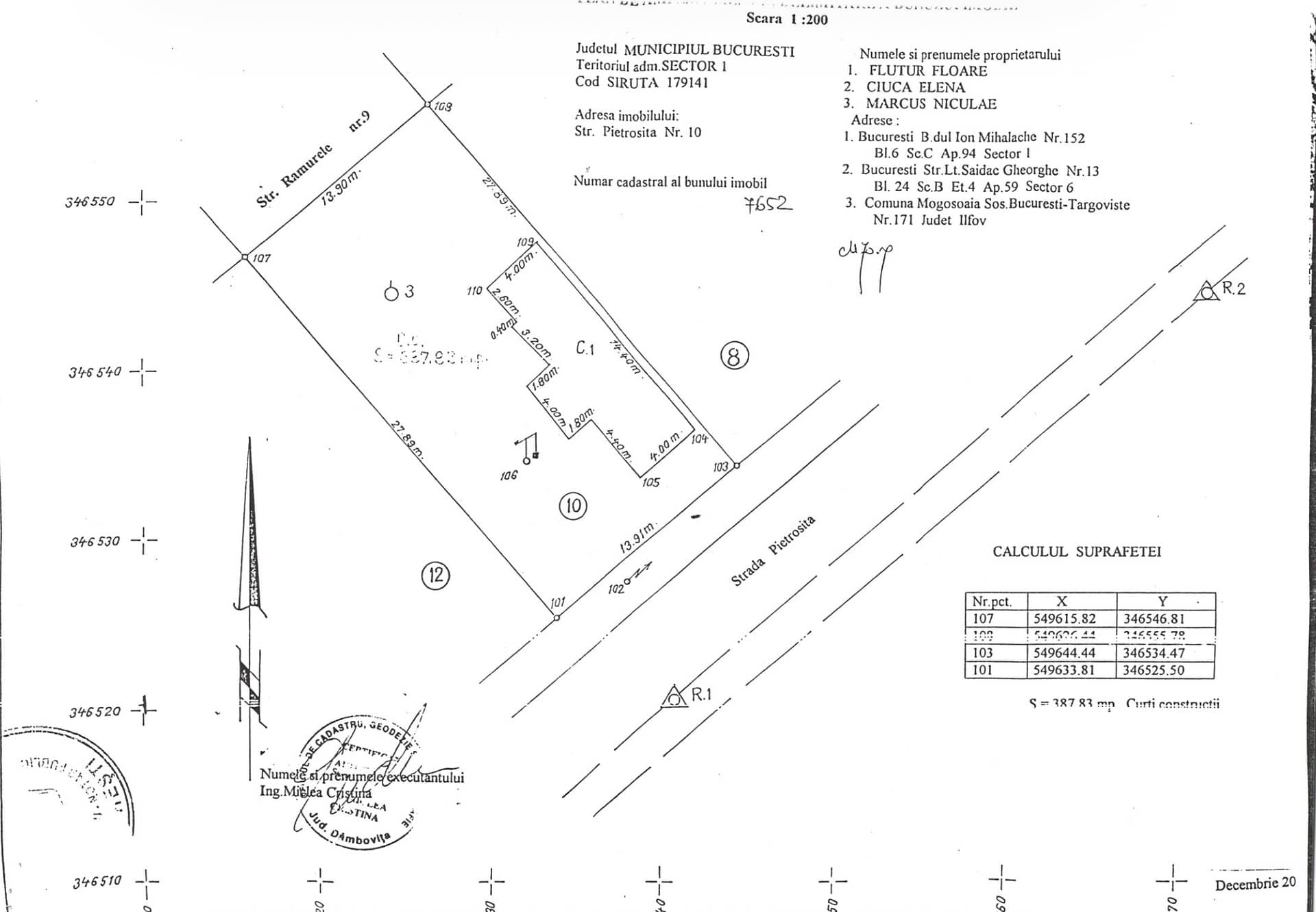 Straulesti - str. Pietrosita nr. 10, Casa demolabila cu teren 388 mp — fotografia 12 din 12