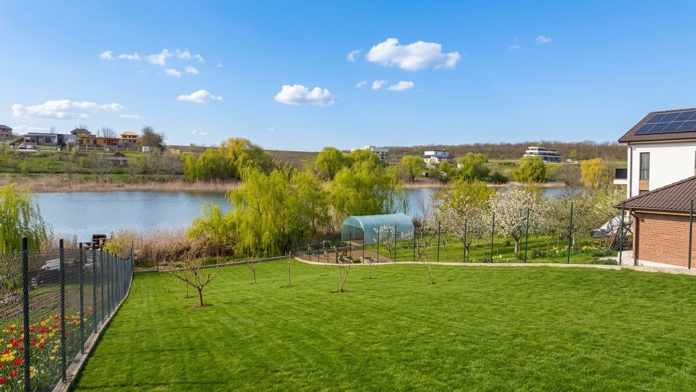 Teren intravilan Moara Vlasiei – deschidere directă la lac | 883 mp | Utilități — fotografia 1 din 10