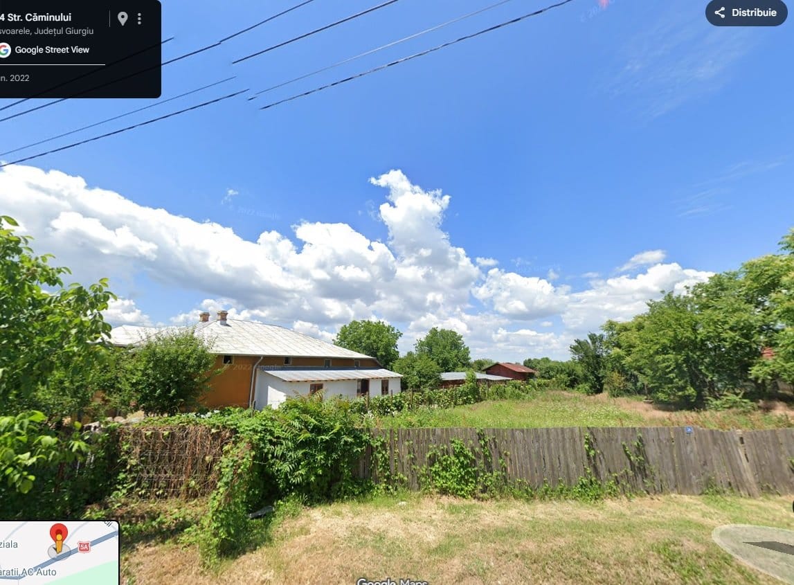 Vând Teren Intravilan 1430 mp Sat Izvoarele, Hotarele Giurgiu — fotografia 1 din 6