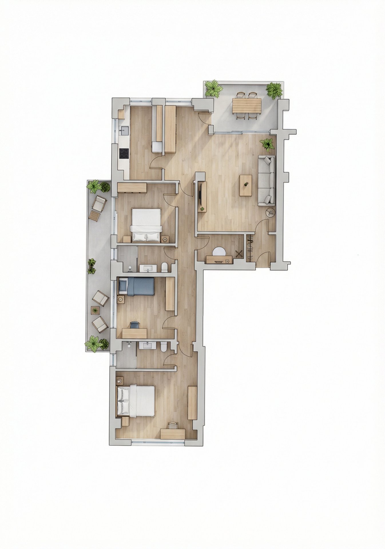 Apartament 4 camere – Pipera - Erou Iancu Nicolae – 175 mp – 2 parcări